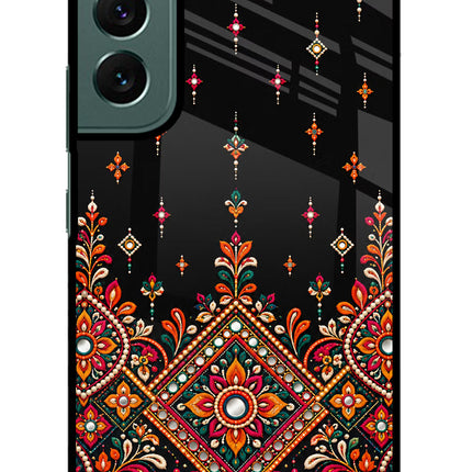 Noir Mehfil Samsung S22 Glass Case