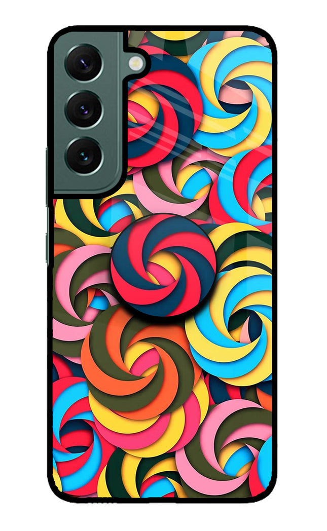 Spiral Pattern Samsung S22 Glass Case