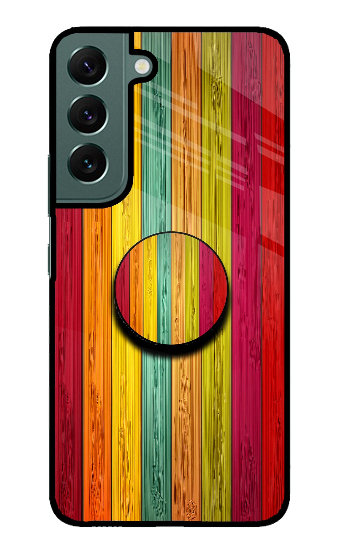 Multicolor Wooden Samsung S22 Pop Case