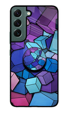 Cubic Abstract Samsung S22 Glass Case