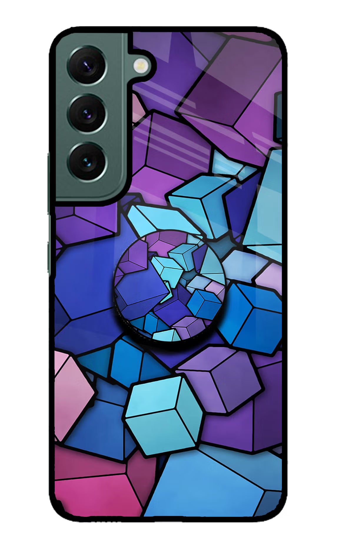 Cubic Abstract Samsung S22 Pop Case by Casekaro