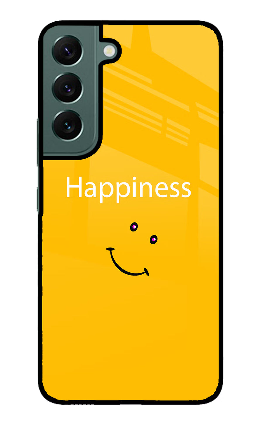Happiness With Smiley Samsung S22 Plus Back Cover, Metal case