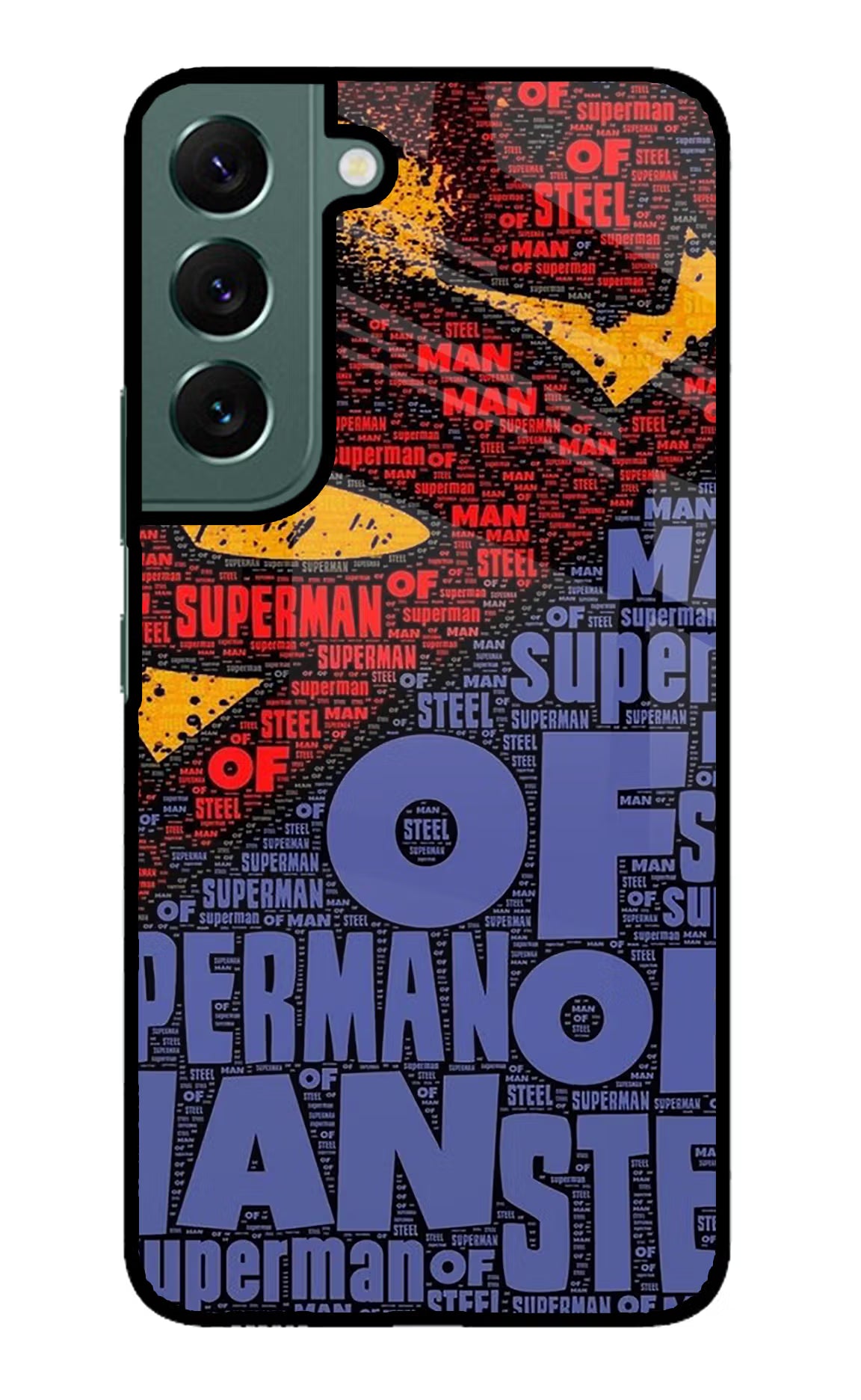 Superman Samsung S22 Plus Glass Case Back Cover by Casekaro