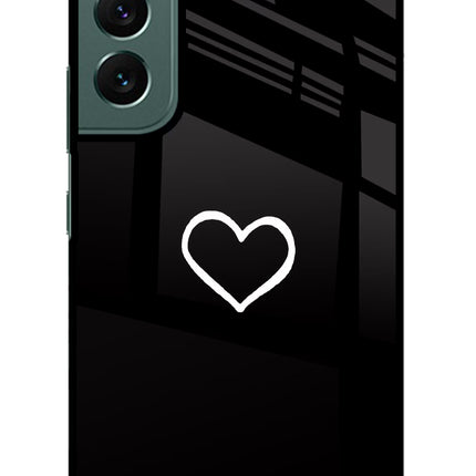Heart Samsung S22 Plus Glass Case Back Cover by Casekaro