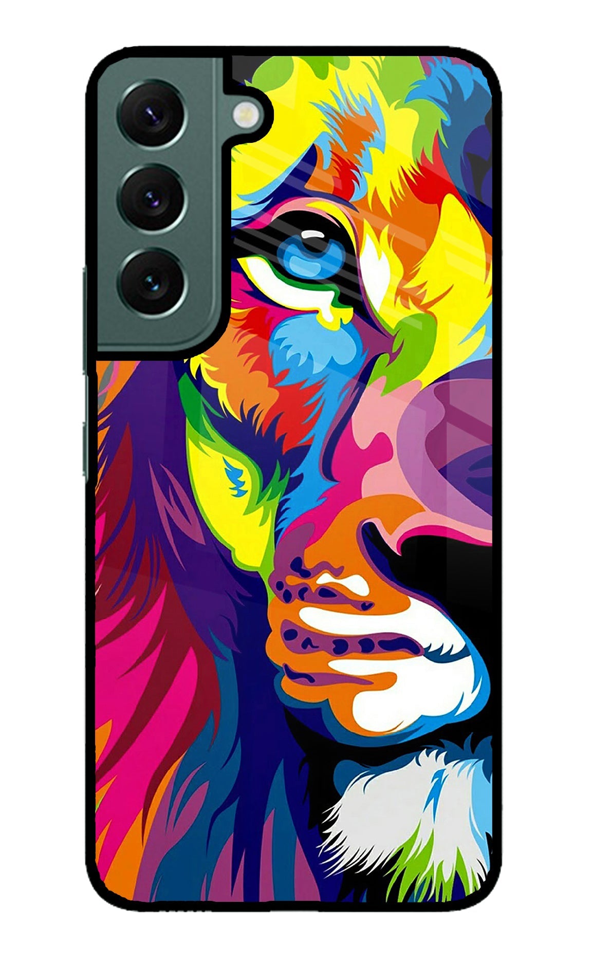 Lion Half Face Samsung S22 Plus Back Cover