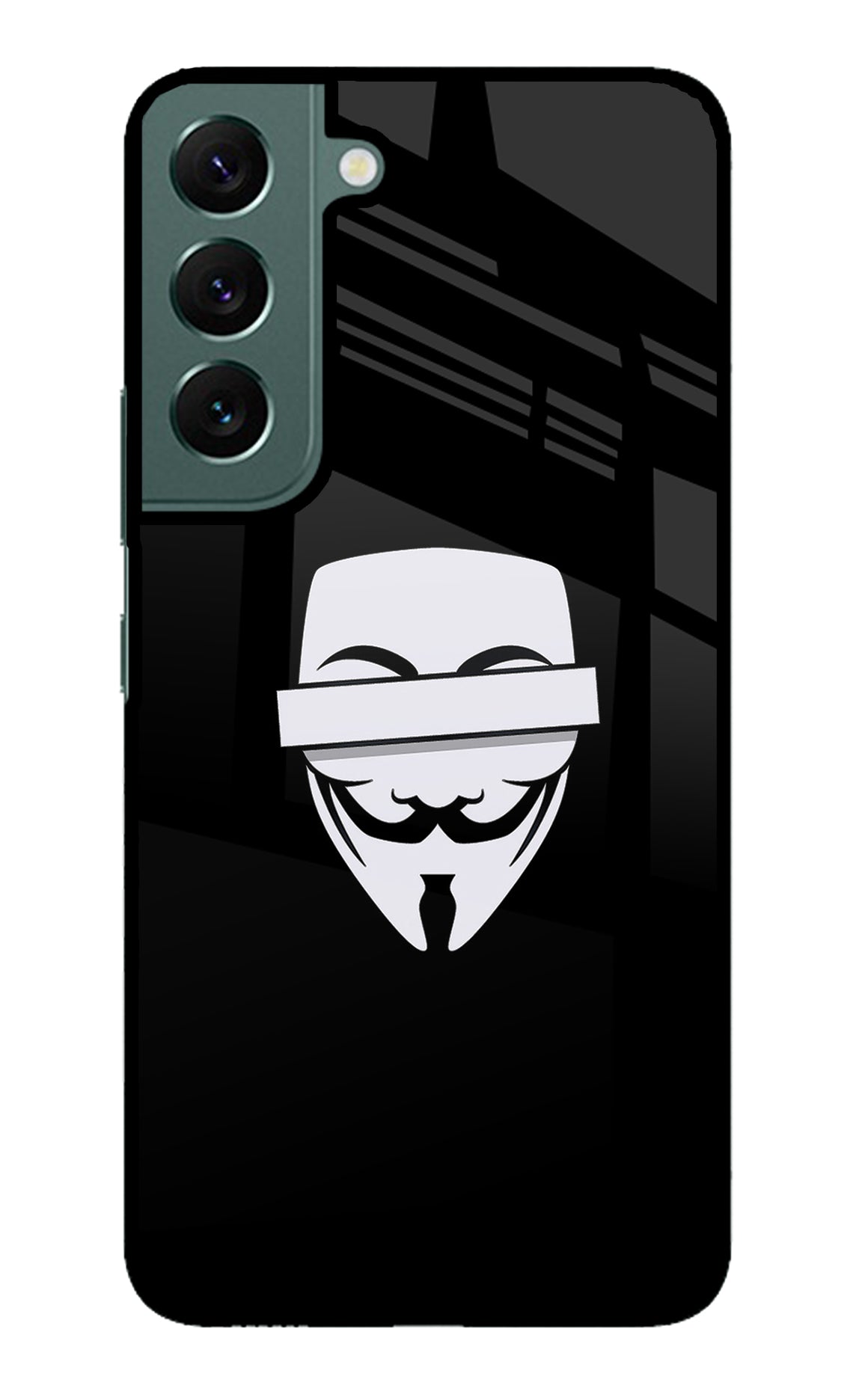 Anonymous Face Samsung S22 Plus Glass Case
