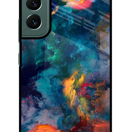 Artwork Paint Samsung S22 Plus Glass Case Back Cover by Casekaro