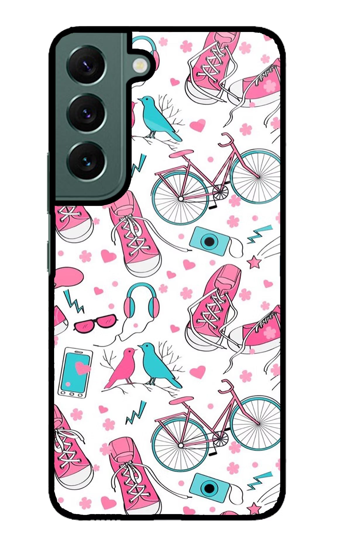 Artwork Samsung S22 Plus Glass Case Back Cover by Casekaro