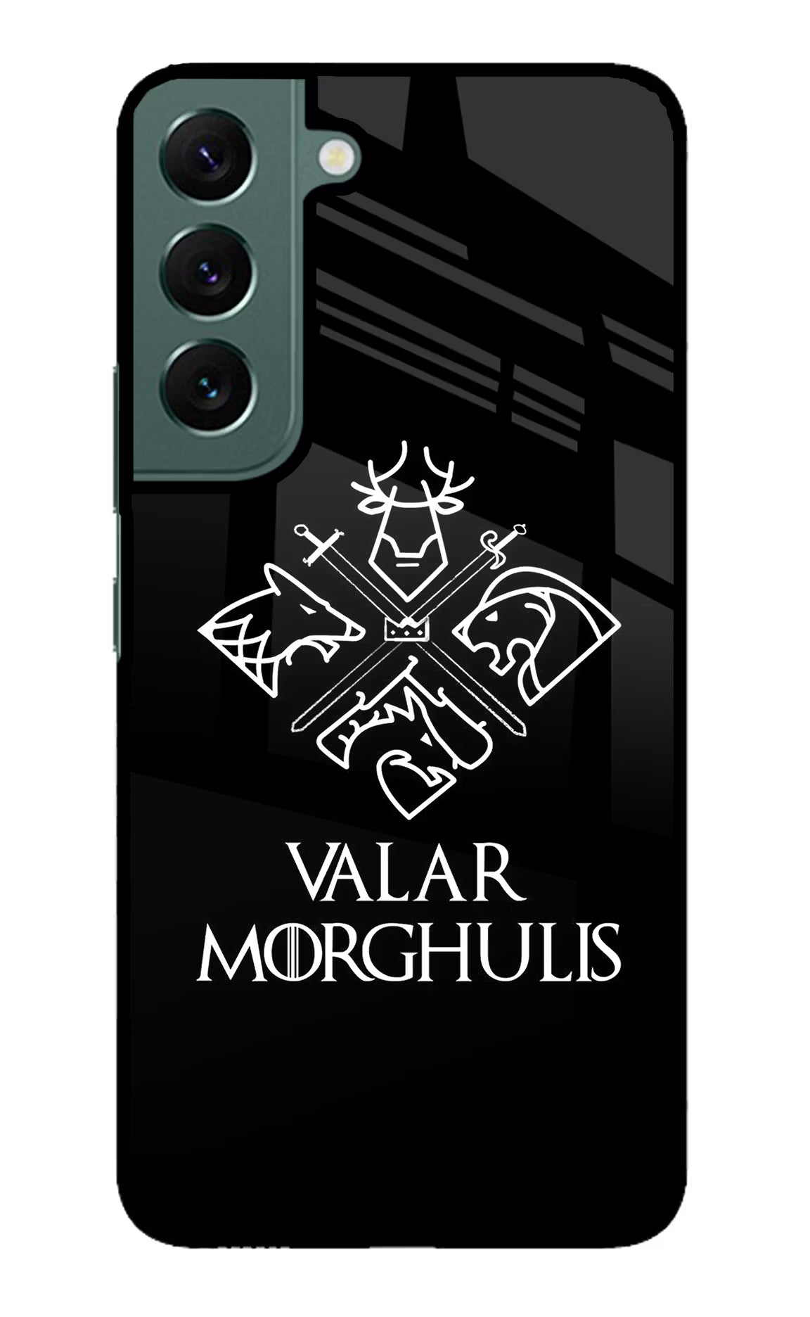 Valar Morghulis | Game Of Thrones Samsung S22 Plus Glass Case Back Cover by Casekaro
