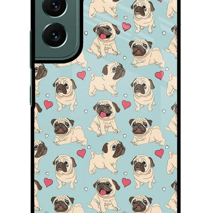 Pug Dog Samsung S22 Plus Glass Case Back Cover by Casekaro