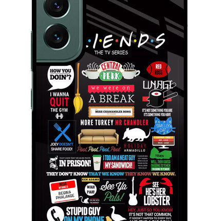 FRIENDS Samsung S22 Plus Glass Case Back Cover by Casekaro