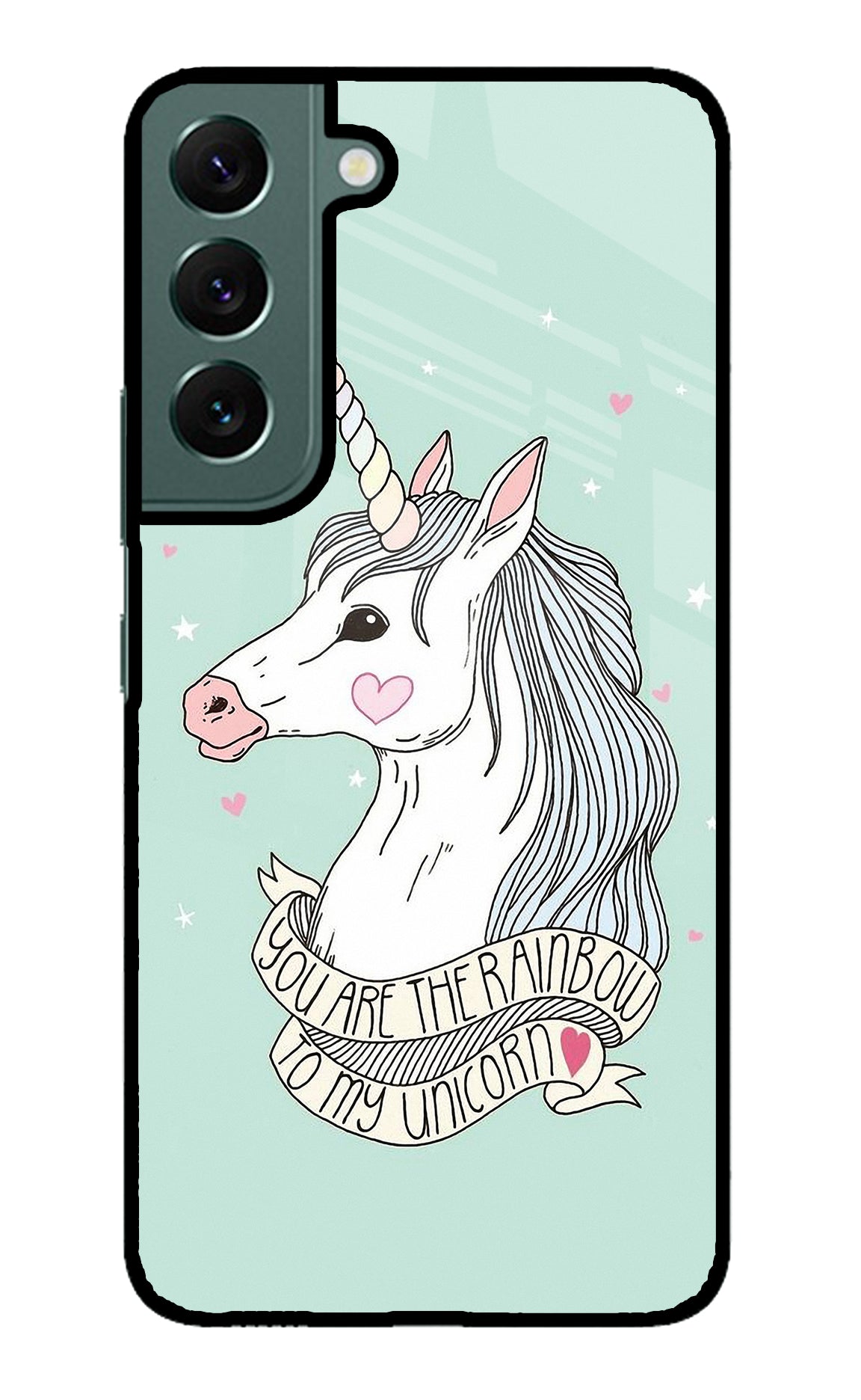 Unicorn Wallpaper Samsung S22 Plus Glass Case