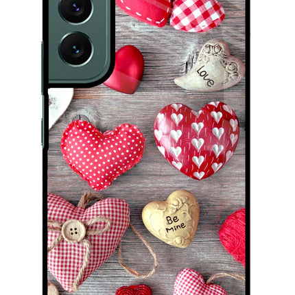 Love Wallpaper Samsung S22 Plus Glass Case Back Cover by Casekaro