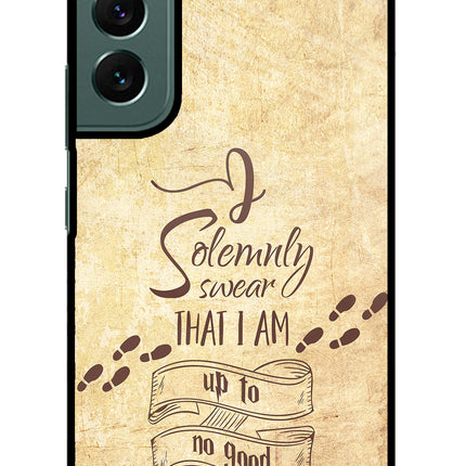 I Solemnly swear that i up to no good Samsung S22 Plus Glass Case Back Cover by Casekaro
