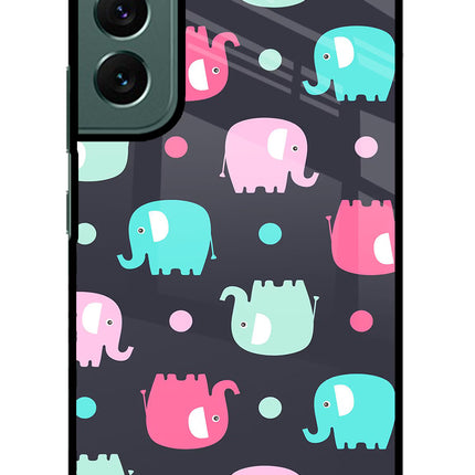 Elephants Samsung S22 Plus Glass Case