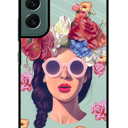 Pretty Girl Samsung S22 Plus Glass Case Back Cover by Casekaro