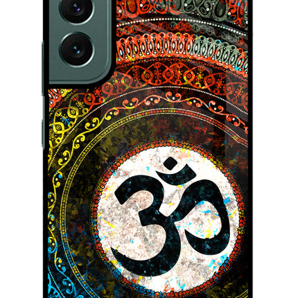 Om Cultural Samsung S22 Plus Glass Case Back Cover by Casekaro