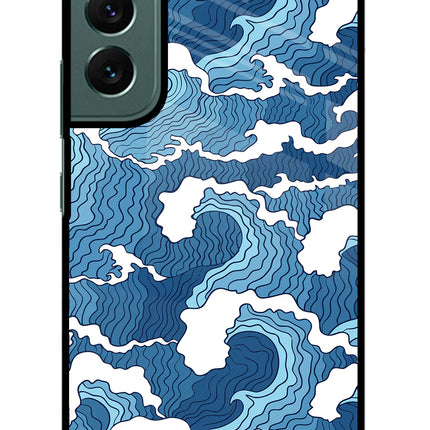 Blue Waves Samsung S22 Plus Glass Case