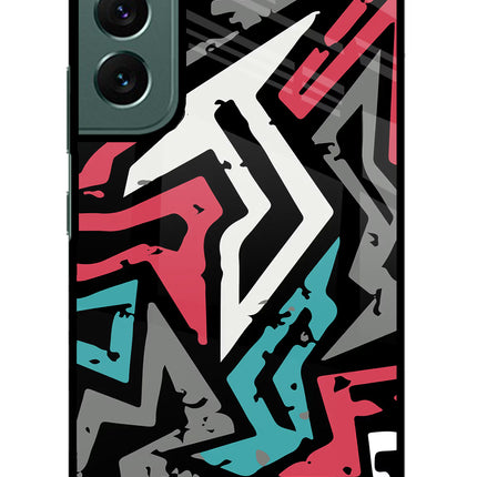 Geometric Graffiti Samsung S22 Plus Glass Case