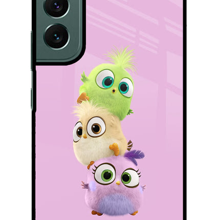 Cute Little Birds Samsung S22 Plus Glass Case