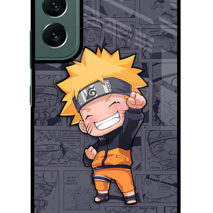 Chota Naruto Samsung S22 Plus Glass Case Back Cover by Casekaro
