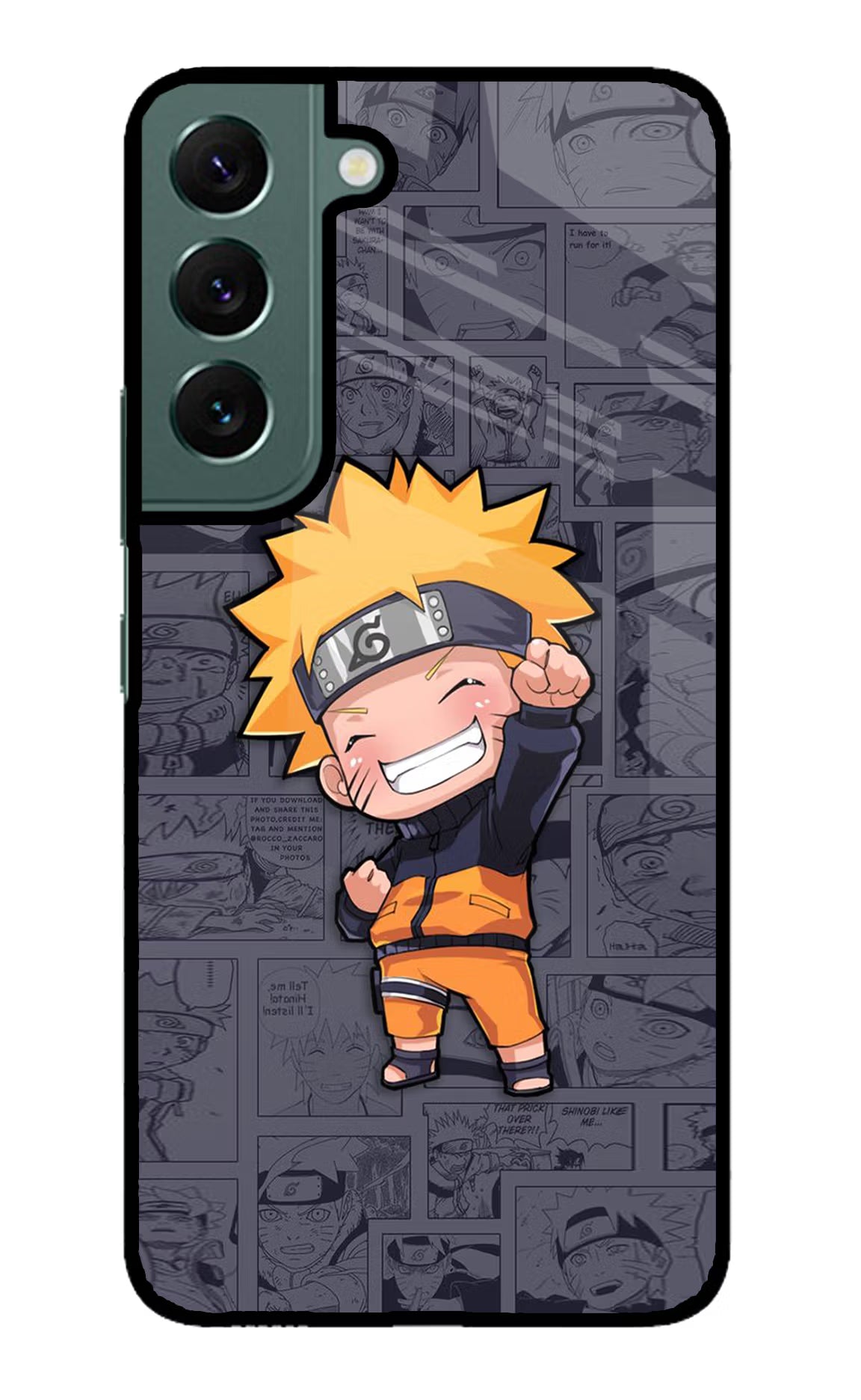 Chota Naruto Samsung S22 Plus Glass Case Back Cover by Casekaro