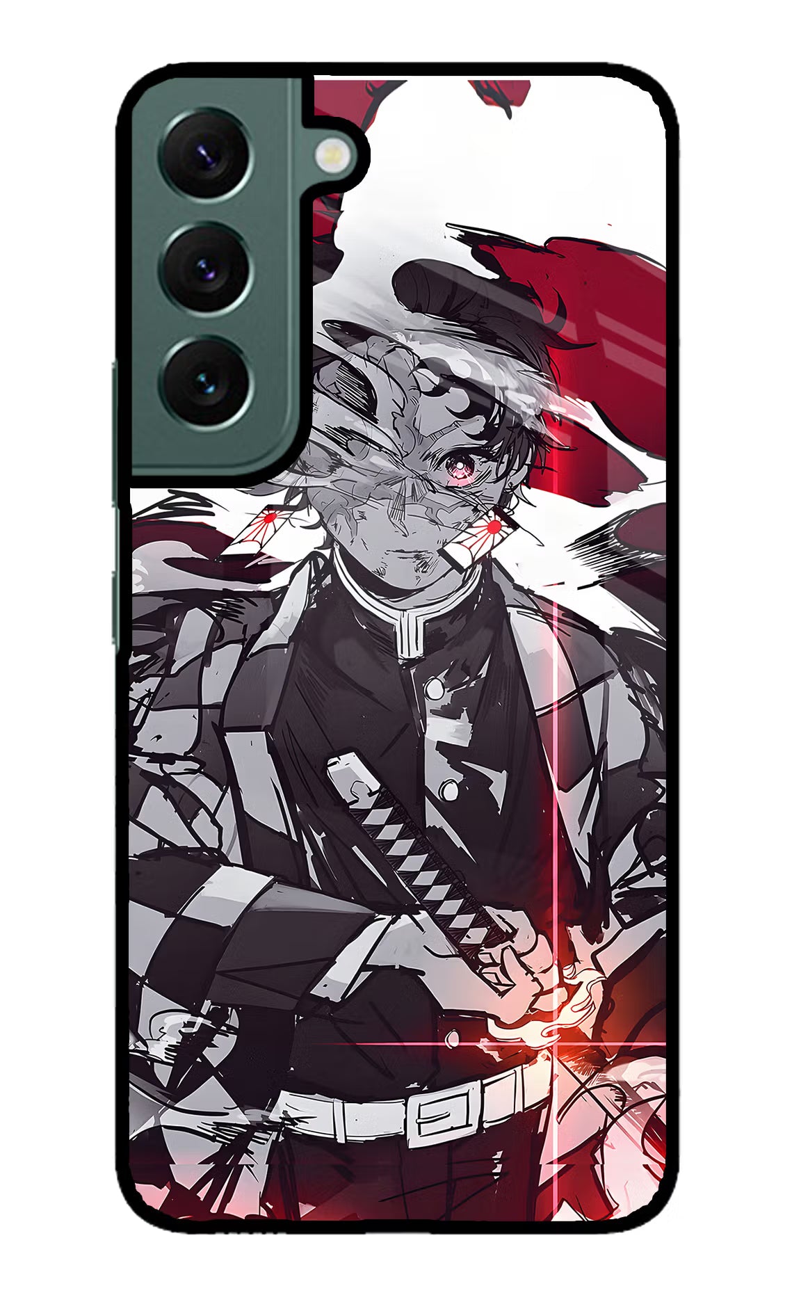 Demon Slayer Samsung S22 Plus Glass Case Back Cover by Casekaro