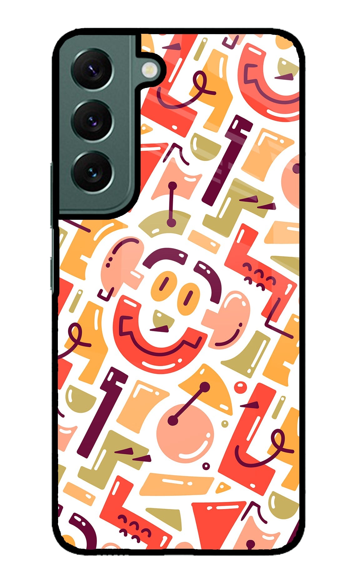 Doodle Pattern Samsung S22 Plus Back Cover