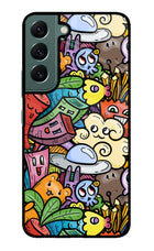 Veggie Doodle Samsung S22 Plus Glass Case