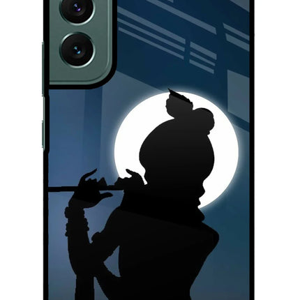 Shri Krishna Silhouette Samsung S22 Plus Glass Case