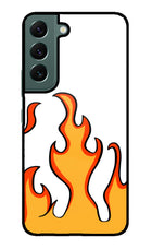 Fired Up – White Samsung S22 Plus Glass Case