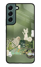 Aesthetic anime Samsung S22 Plus Glass Case