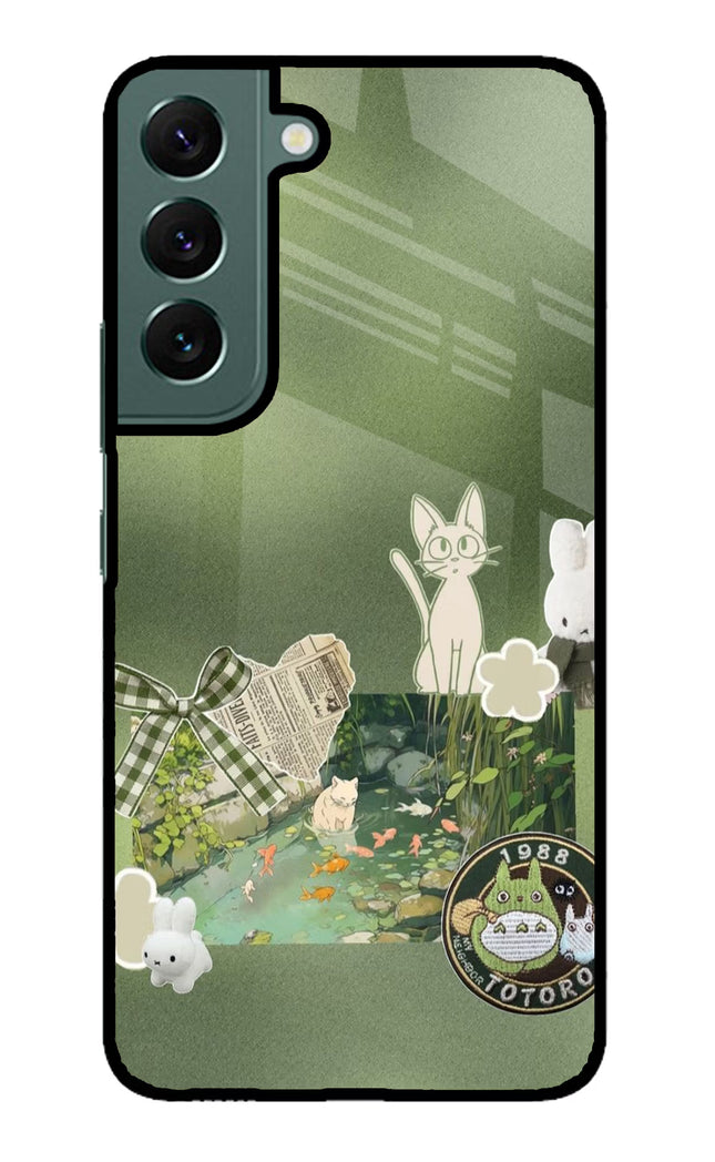 Aesthetic anime Samsung S22 Plus Glass Case