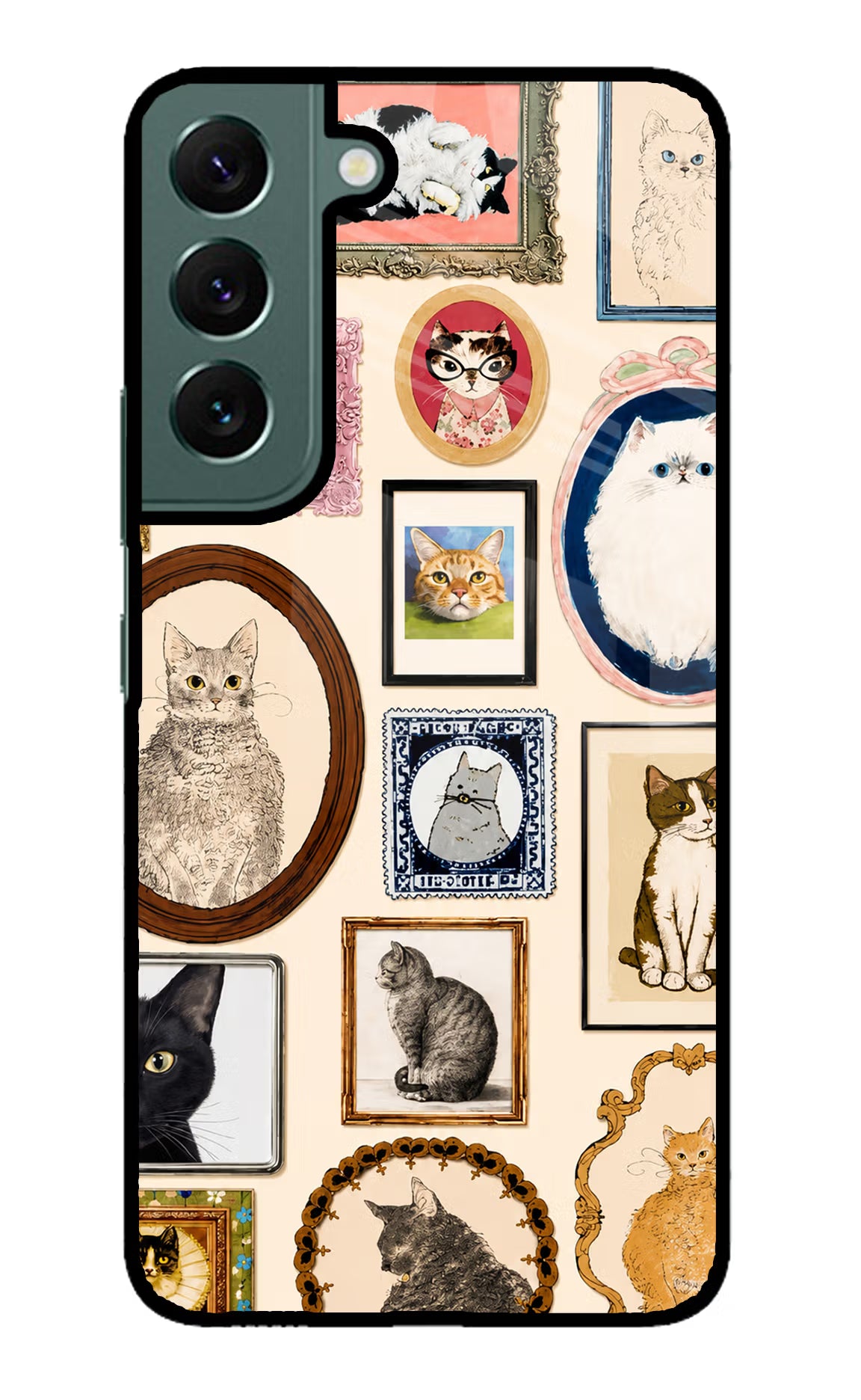 Mirror Cats Samsung S22 Plus Glass Case