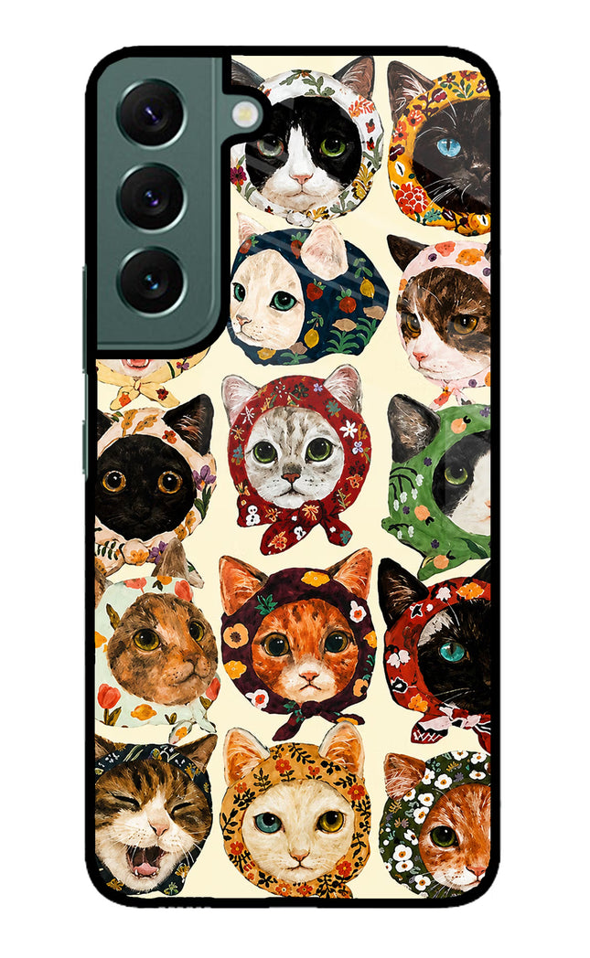 Cool Cat Samsung S22 Plus Glass Case