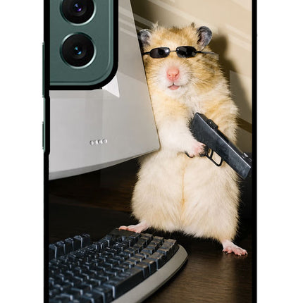 Hacker Hamster Samsung S22 Plus Glass Case