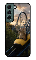 Rollercoaster Dog Samsung S22 Plus Glass Case