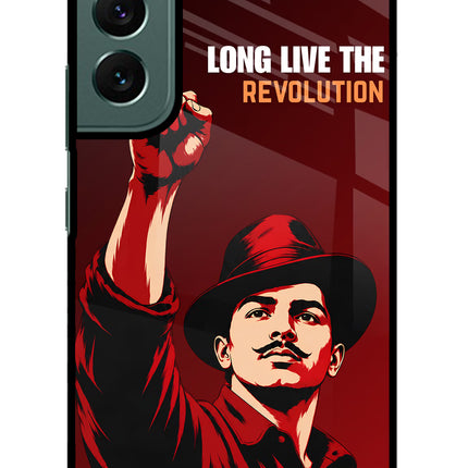 Bhagat Singh Revolution Samsung S22 Plus Glass Case