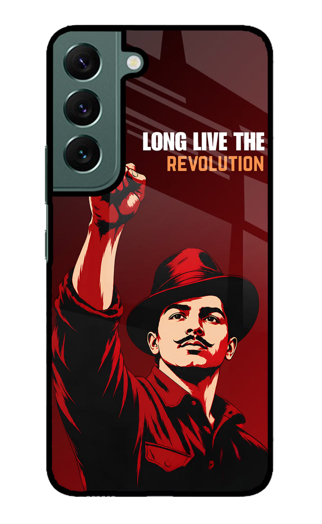 Bhagat Singh Revolution Samsung S22 Plus Glass Case