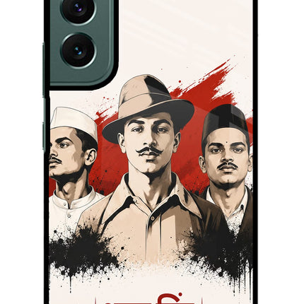 Bhagat Singh Trio Samsung S22 Plus Glass Case