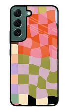 Wavy Grid Samsung S22 Plus Glass Case