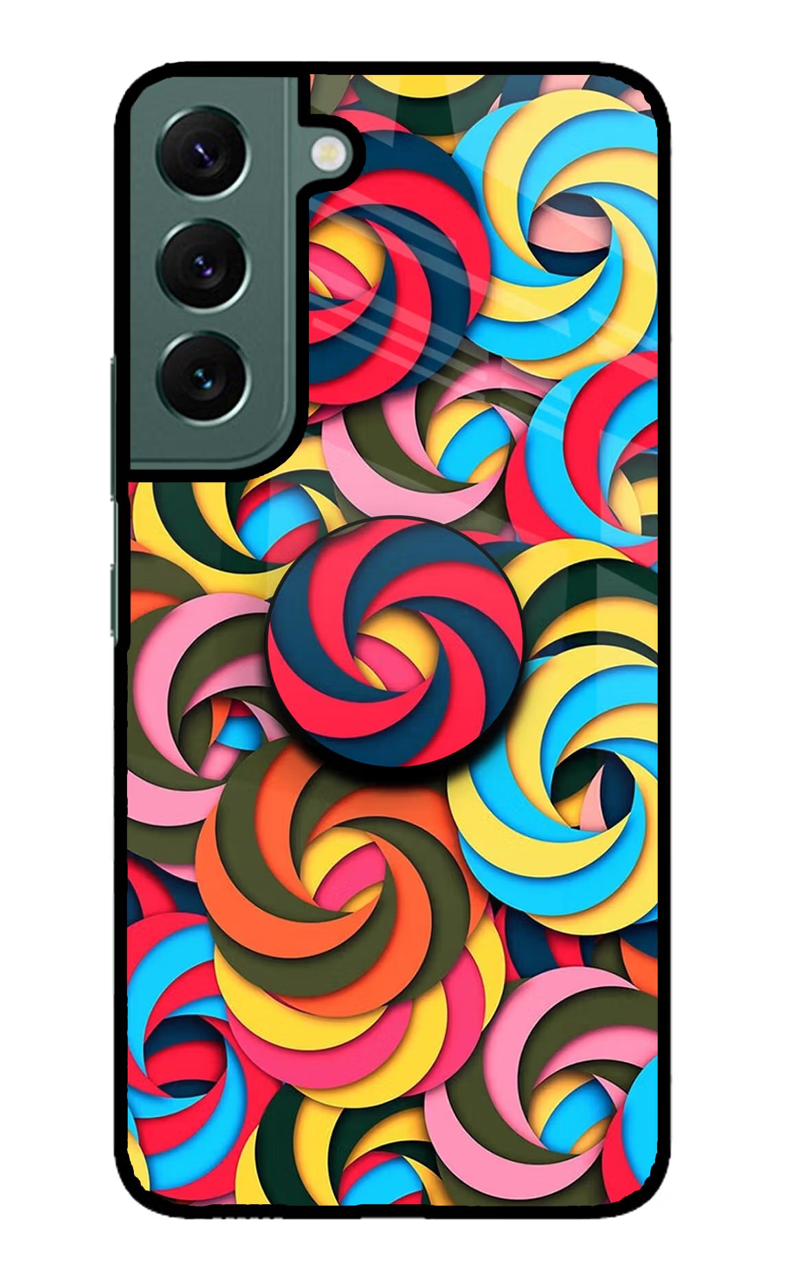 Spiral Pattern Samsung S22 Plus Pop Case by Casekaro