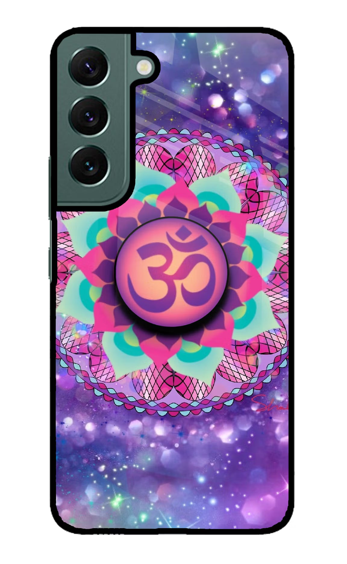 Om Purple Samsung S22 Plus Pop Case by Casekaro