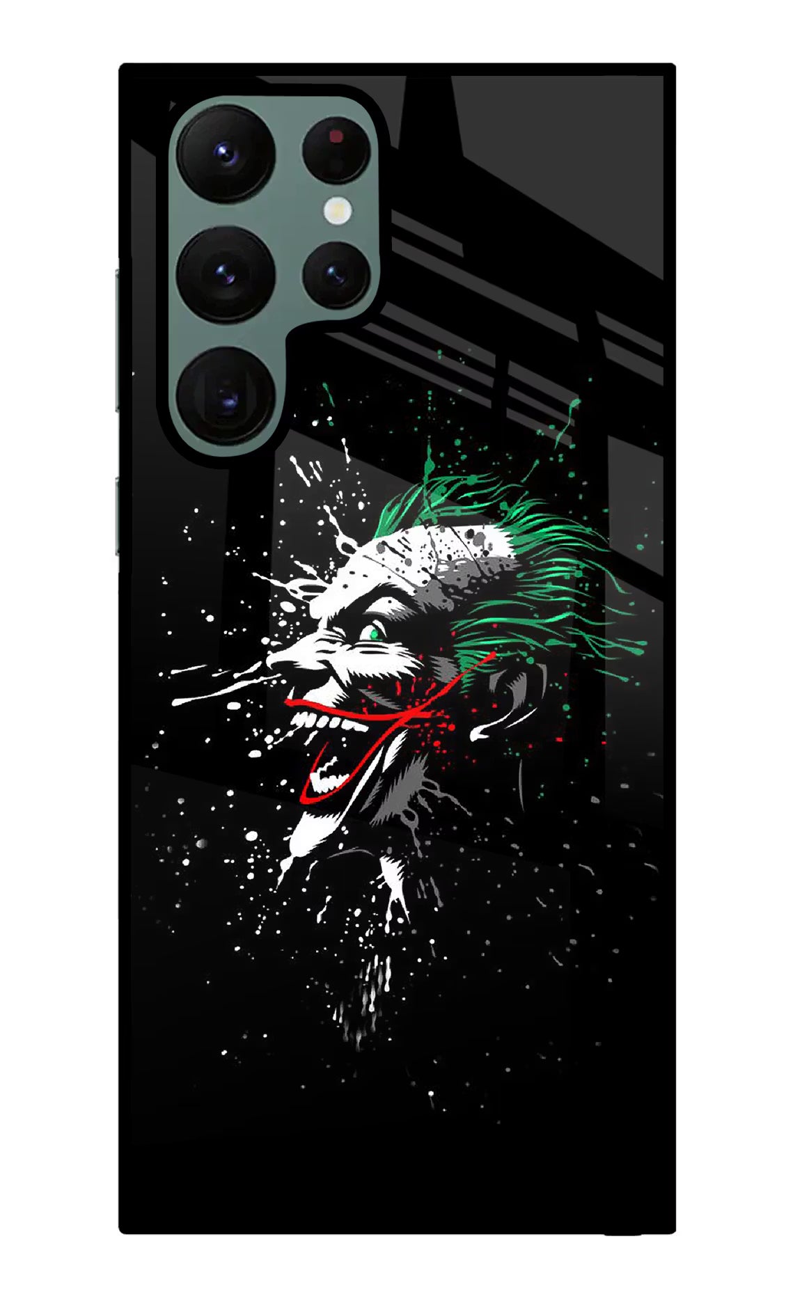 Joker Samsung S22 Ultra Glass Case Back Cover by Casekaro