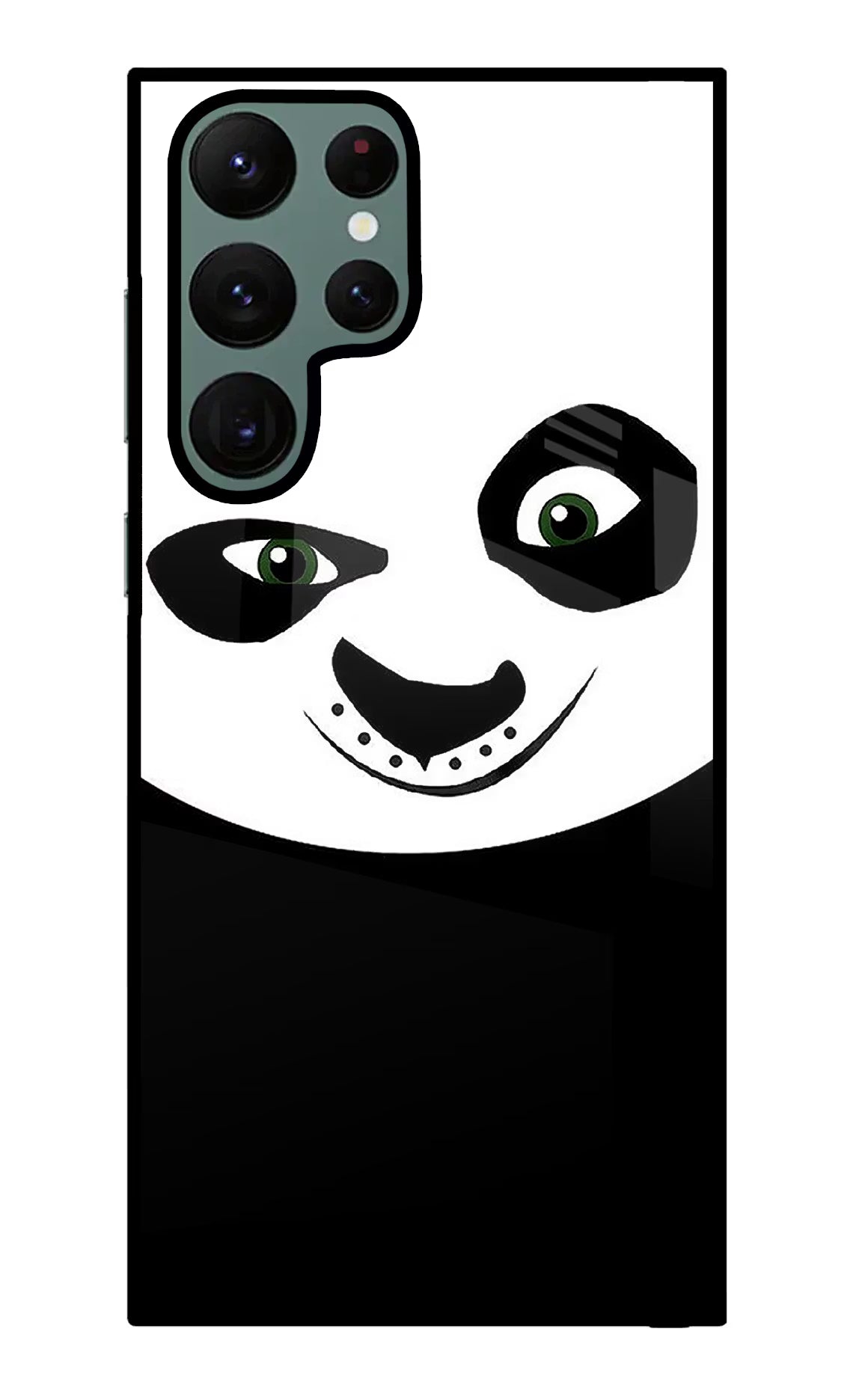 Panda Samsung S22 Ultra Glass Case Back Cover by Casekaro