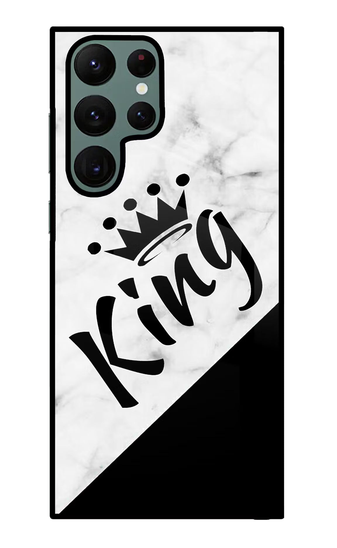 King Samsung S22 Ultra Glass Case Back Cover by Casekaro