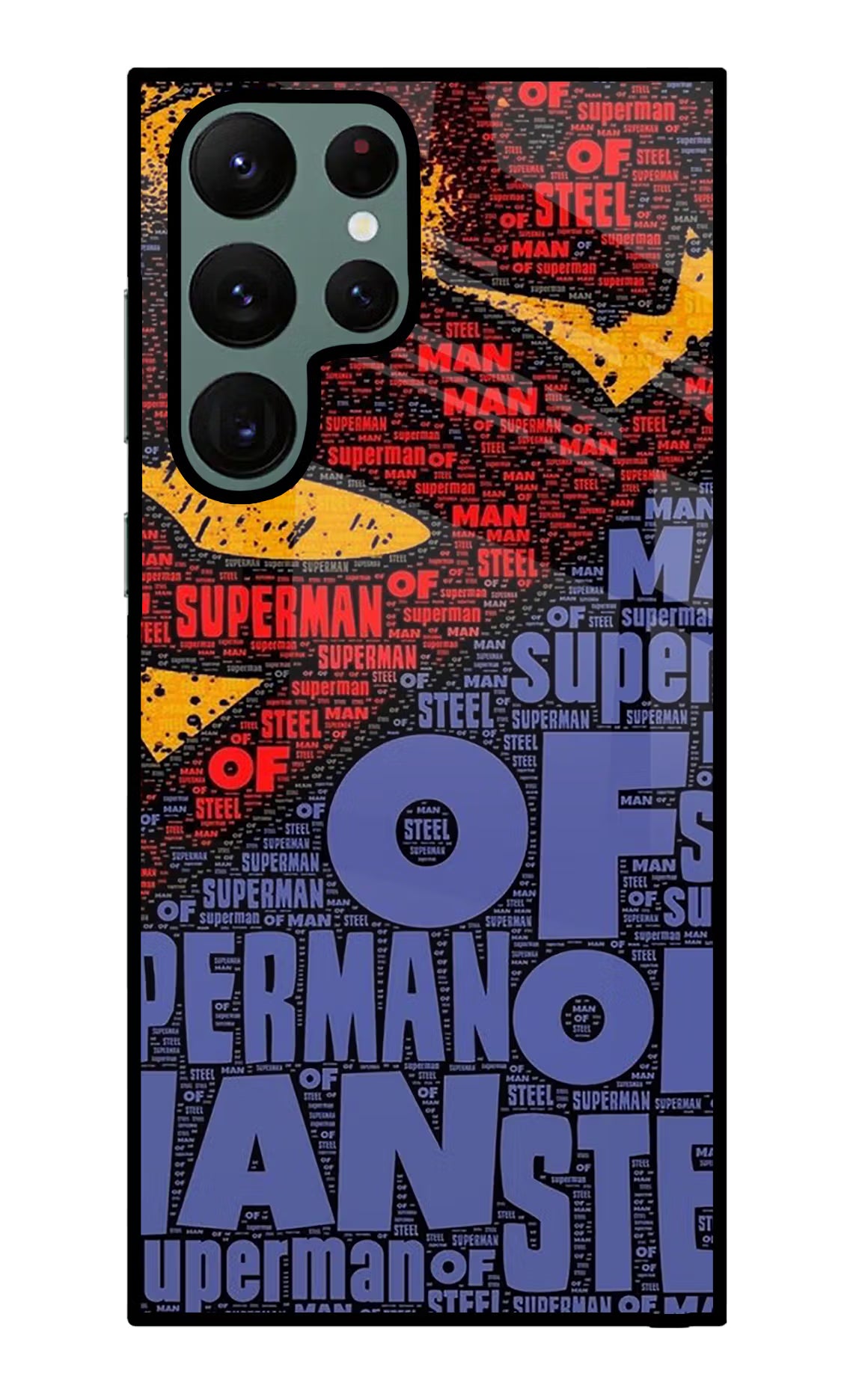 Superman Samsung S22 Ultra Glass Case Back Cover by Casekaro