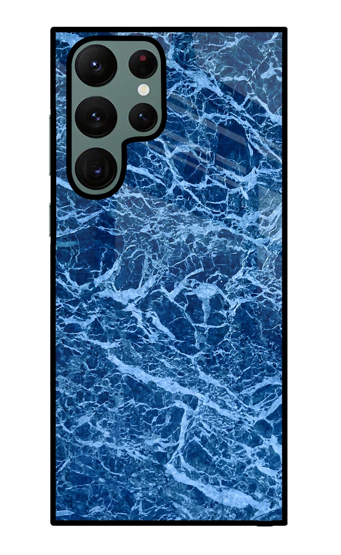 Blue Marble Samsung S22 Ultra Glass Case
