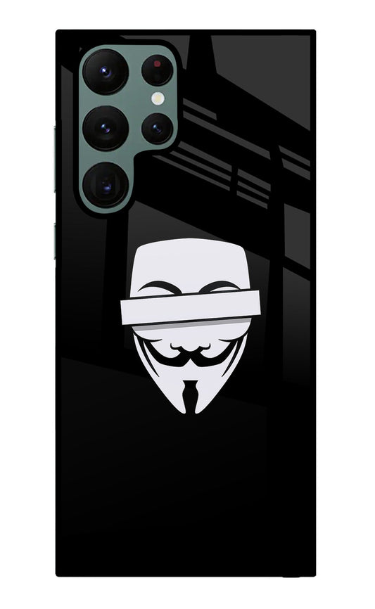 Anonymous Face Samsung S22 Ultra Glass Case