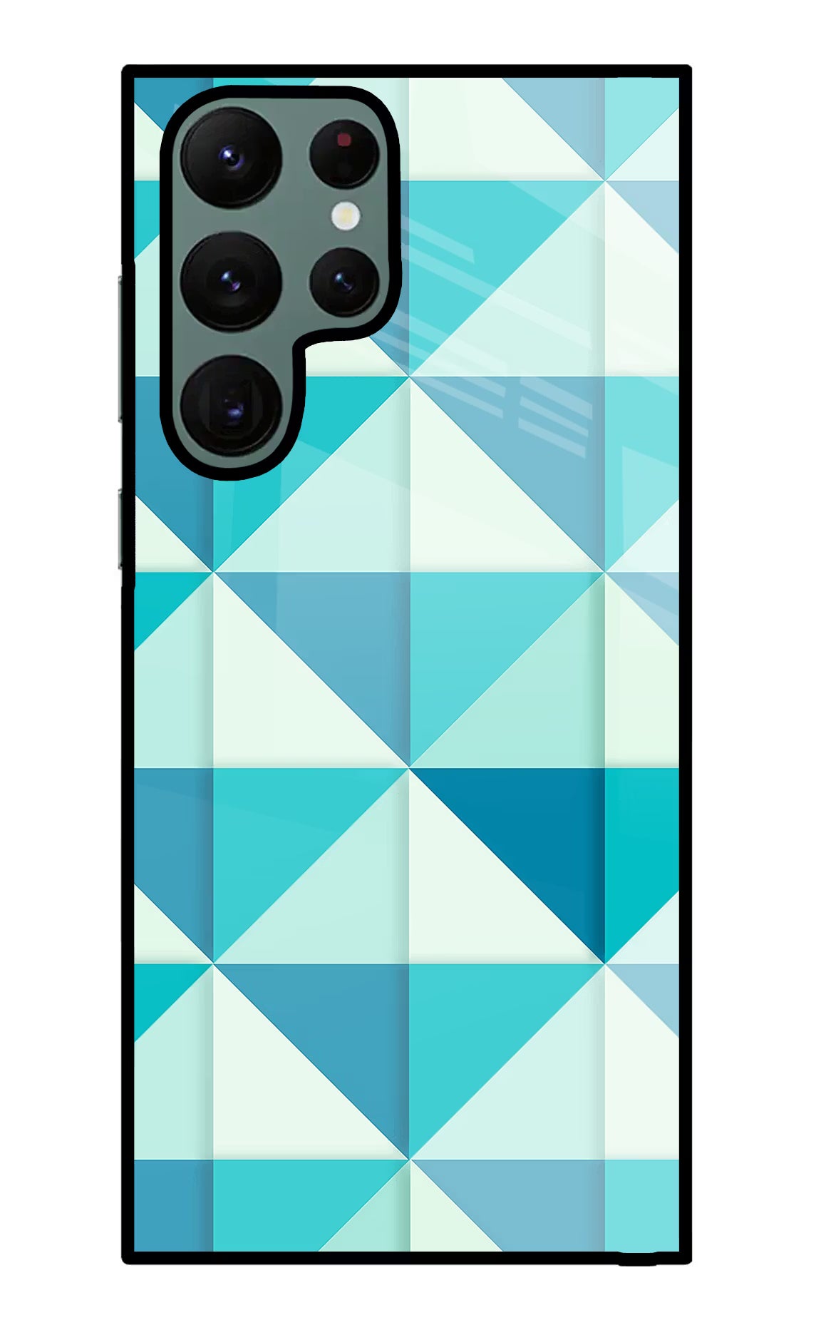Abstract Samsung S22 Ultra Glass Case Back Cover by Casekaro